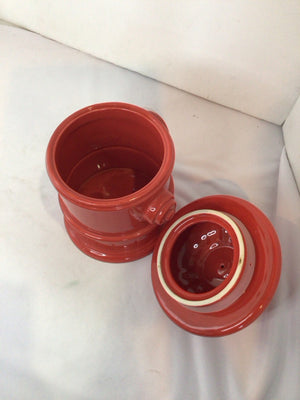 Home Collection Red Ceramic Fire Hydrant Canister