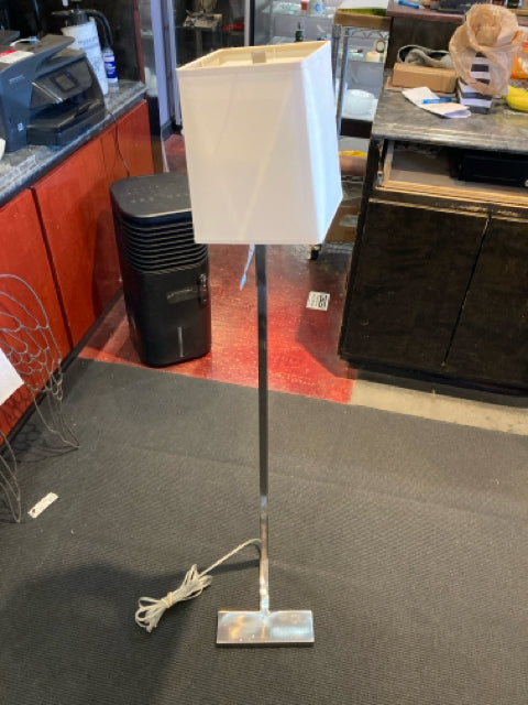 Floor Silver Metal Lamp