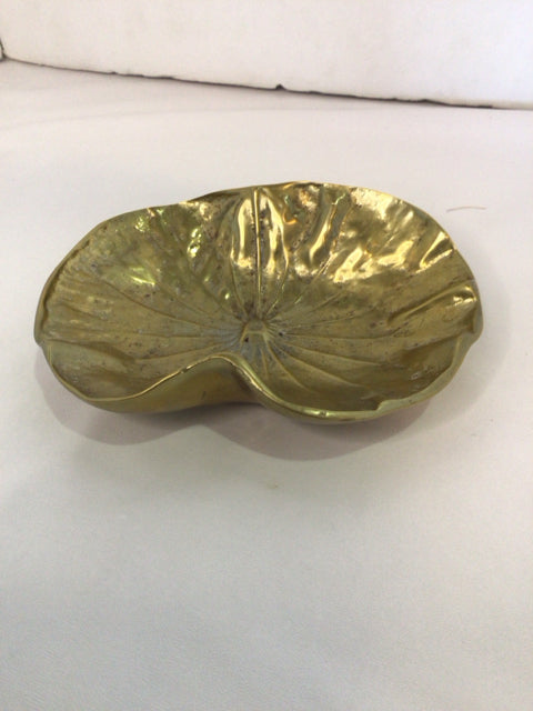 Virginia Metalcrafters Brass Lotus Plate
