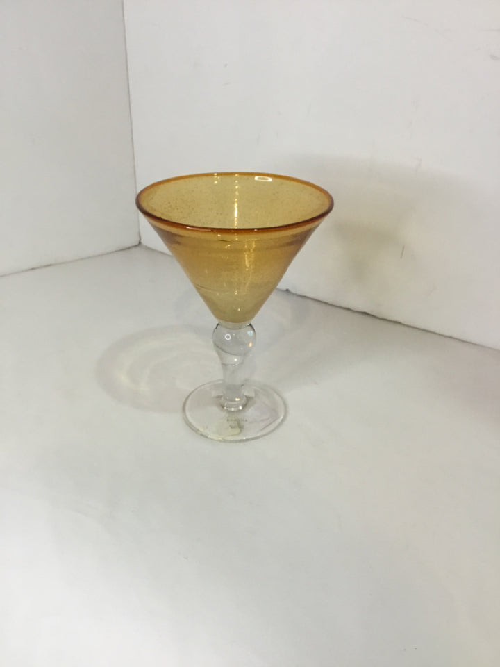 Martini Gold Glass Glass