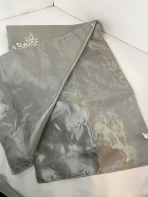 Table Runner Silver Satin Snowflake Holiday Item