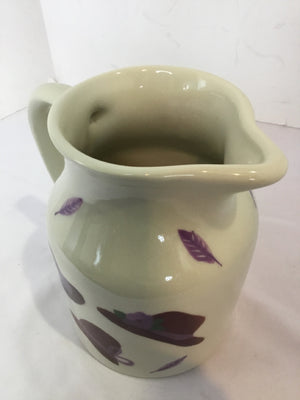 Hartstone Purple/White Ceramic Pitcher