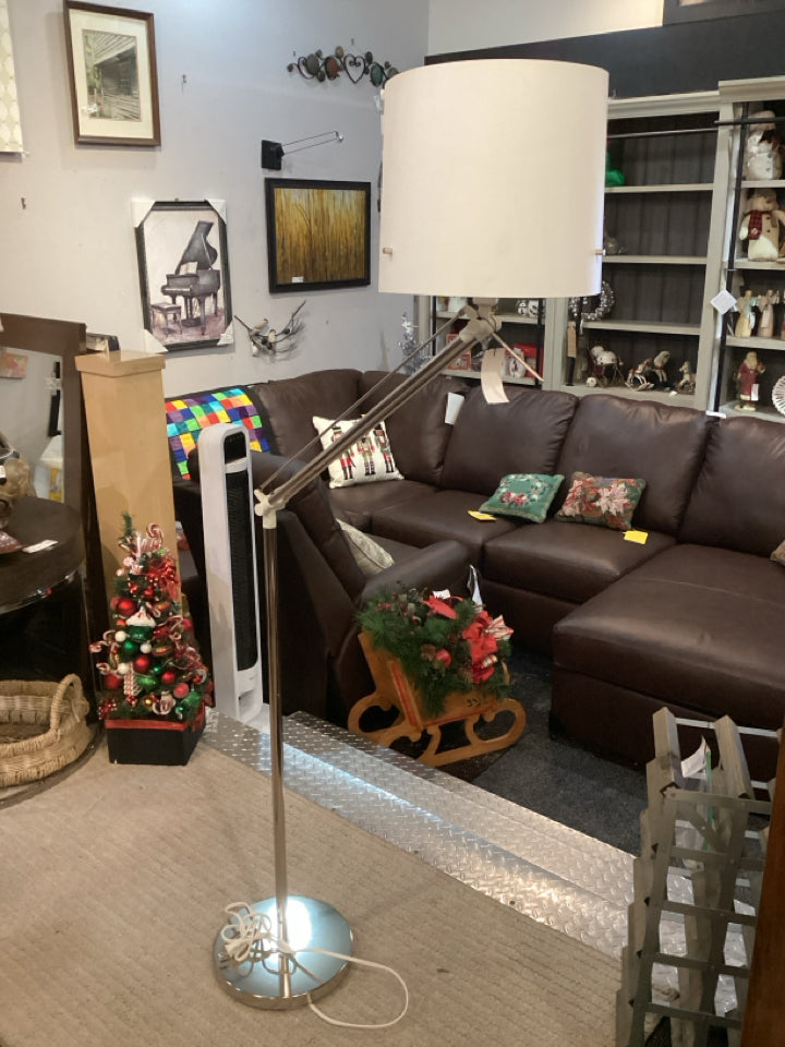 IKEA Floor Silver Metal Adjustable Lamp