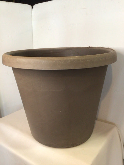 Taupe Plastic Planter