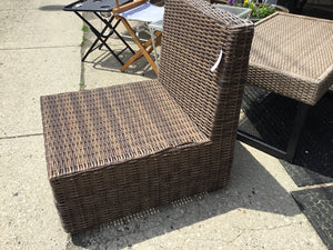 PIER 1 Resin Armless Brown Chair