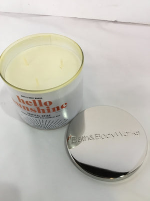 Bath & Body Works White Wax Candle