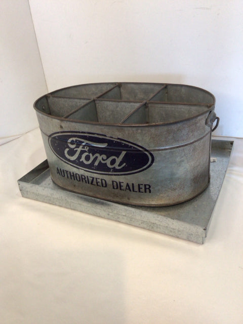 Set of 3 Silver Galvanized Steel Tray