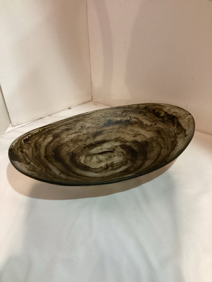 Modern Brown Acrylic Bowl
