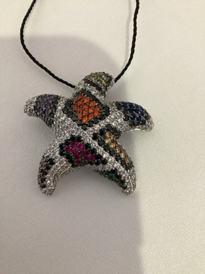 Silver/Multi Star Pendant