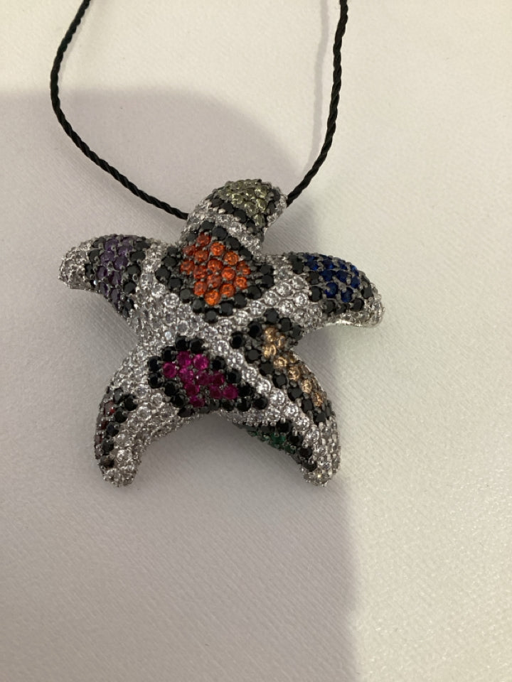 Silver/Multi Star Pendant