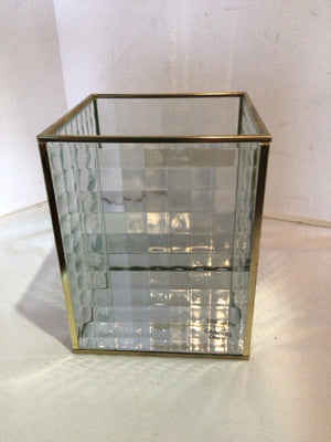 Place & Time Clear Glass Wavey Candle Holder