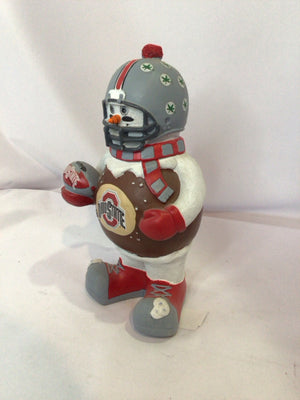 Forever Collectibles Red/Gray Resin Snowman OSU Figurine