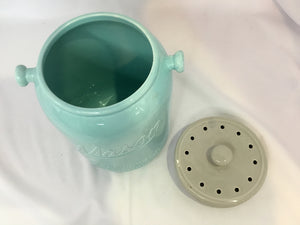 Mason Blue Ceramic Jar