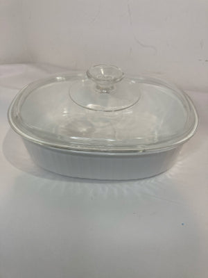 Corningware White w/Lid Oval Casserole