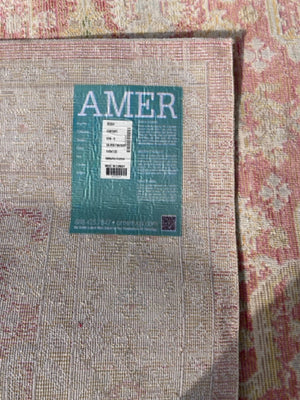 Polyester Pink/Cream Rug