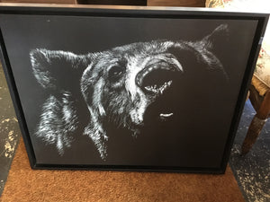 Black Bear Framed Art