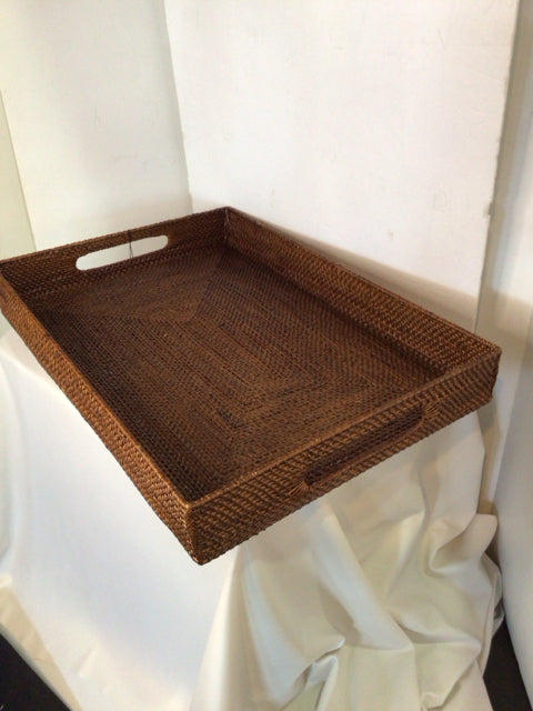 Basket Brown Rectangular Tray