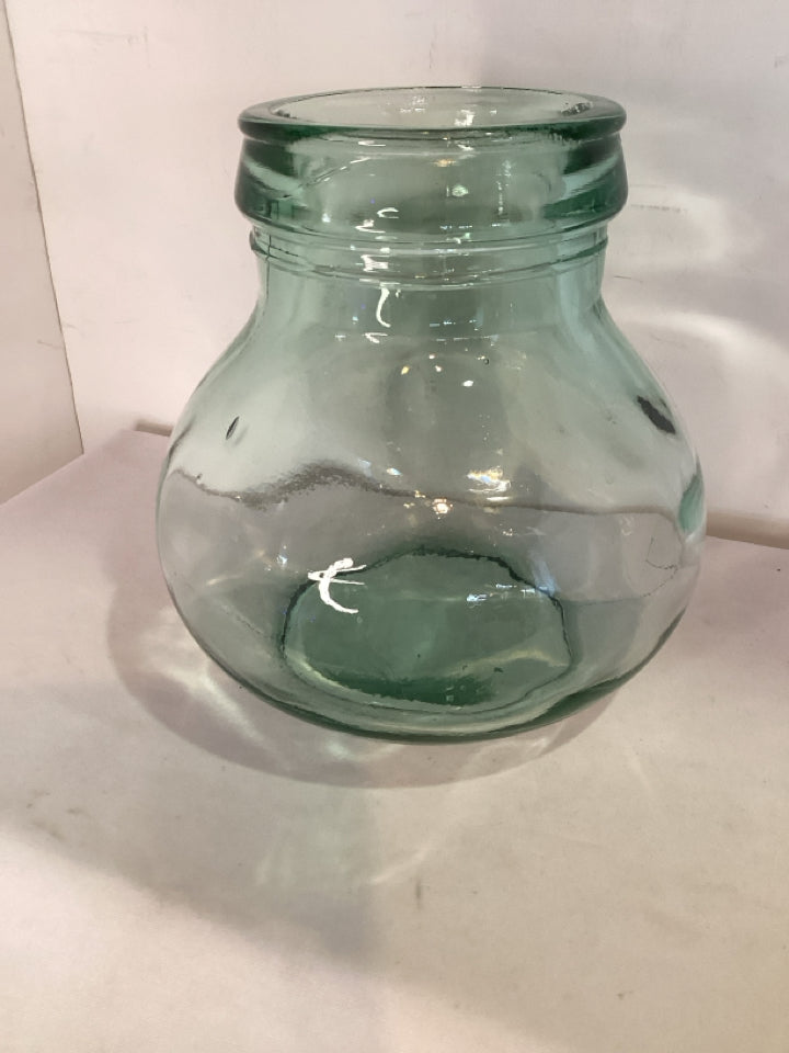 Green Glass Jar