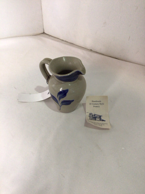 Pitcher Gray/Blue Stoneware Creamer
