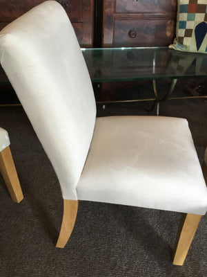 Slipper Velvet Cream Chair 994K8CVV