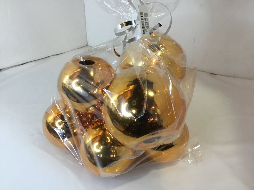 Decorative Gold Glass 7 pieces Ball