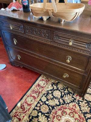 Moroccan Wood 4 Drawer Brown Dresser/Chest