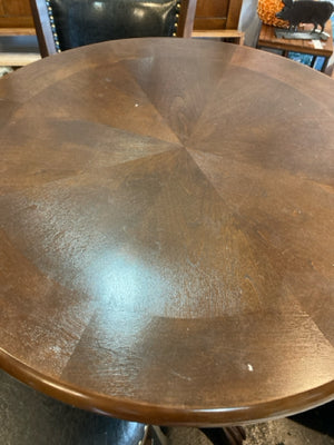 Pub Wood Round 2 Chairs Brown/black Table & Chairs