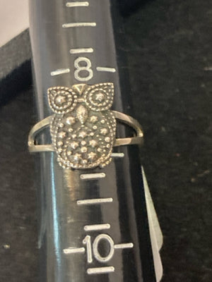 Silver Owl Ring