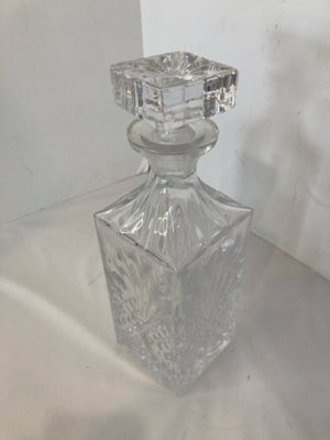 Cut Glass Square Decanter