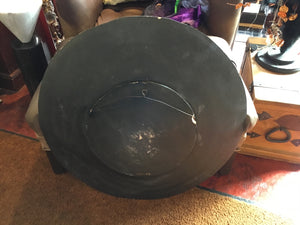 Abstract Metal Painted Round Gray/Pastel Wall Decoration Art