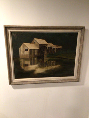 Original Green/Black Mill Framed Art