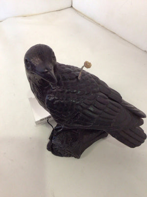 Black Wax Bird Candle