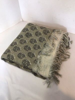 Gray/blue Polyester Throw