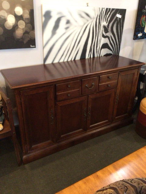 Stanley Wood TV Cherry Buffet/Sideboard