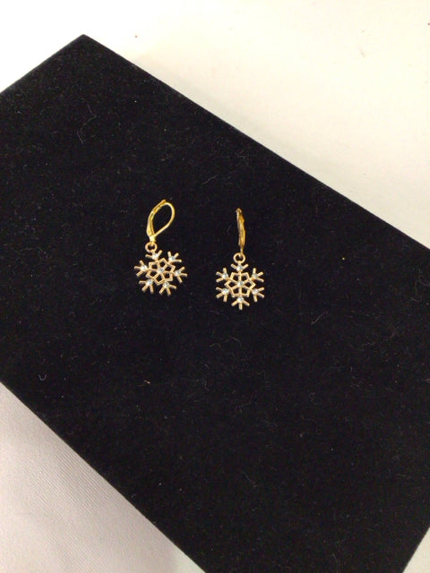 Gold snowflake Earrings