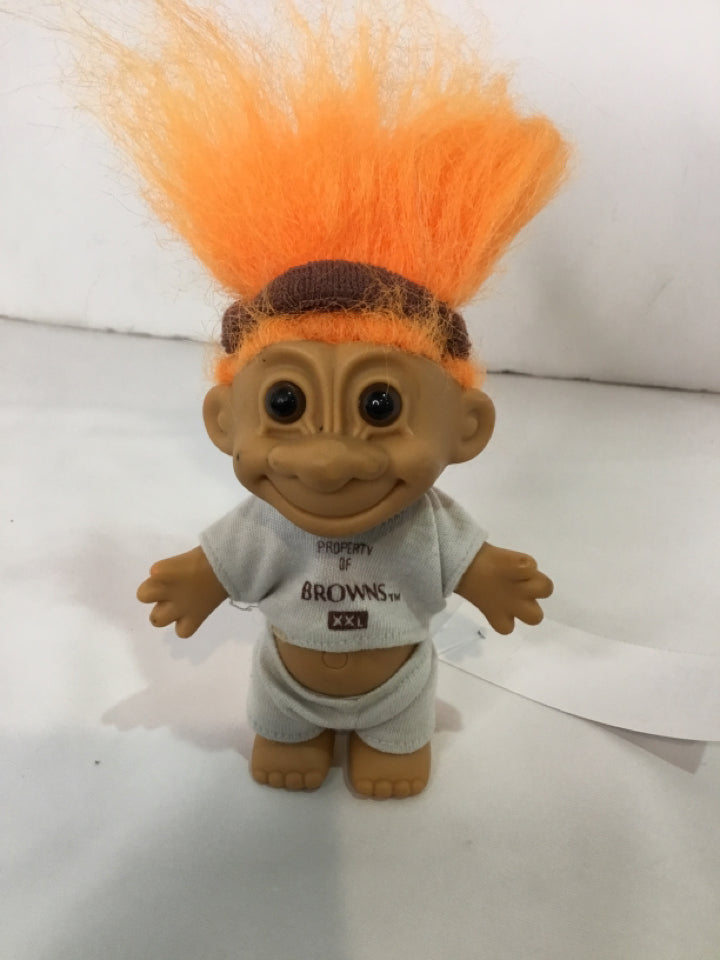 Vintage White/Orange Troll Doll