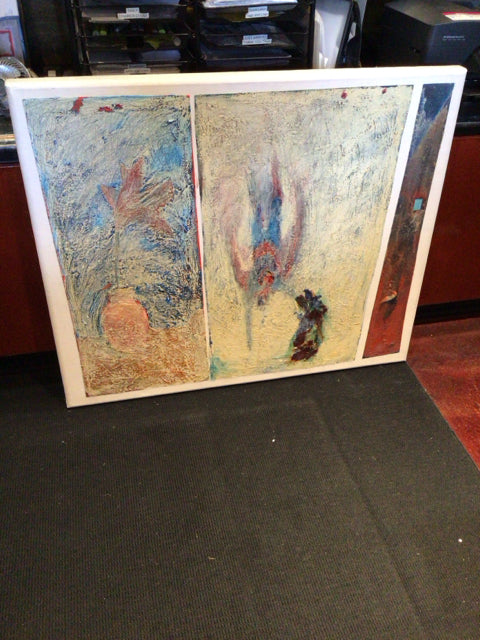 Modern White/Pastel Framed Art