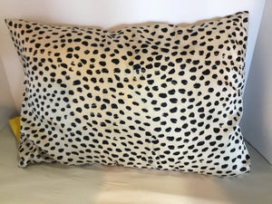 Tan/Black Polka Dot Pillow