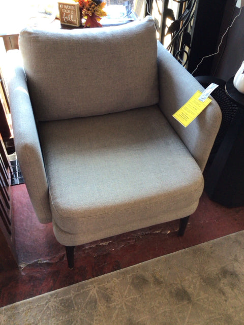 West Elm Arm Upholstered Gray Chair