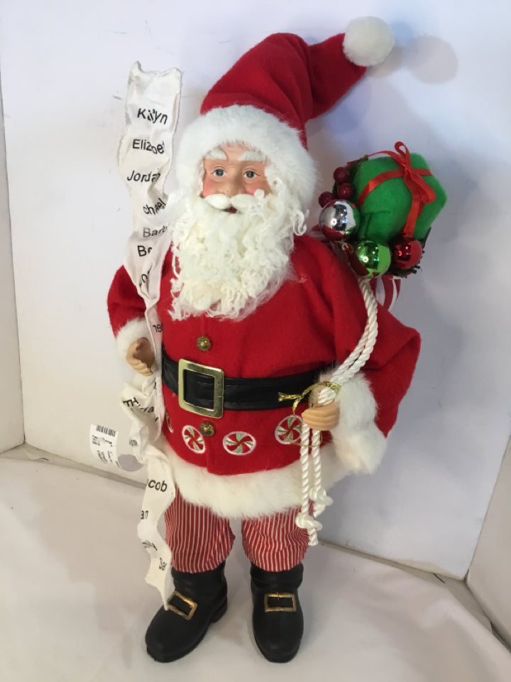 Santa Red/white Felt Holiday Item