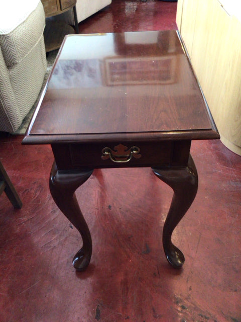 Colonial Homestead Traditional Wood End/Side Brown Table