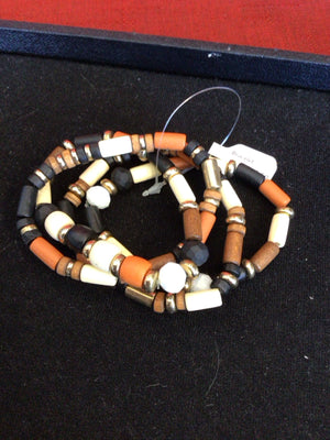 Brown/Black Beads Bracelet