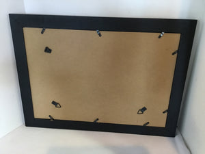 Photo Black/Blue Skyline Framed Art