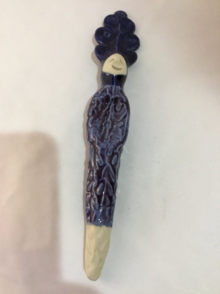 Original Blue Pottery Person Garden Access.