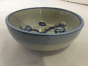 Gray/Blue Pottery Bowl