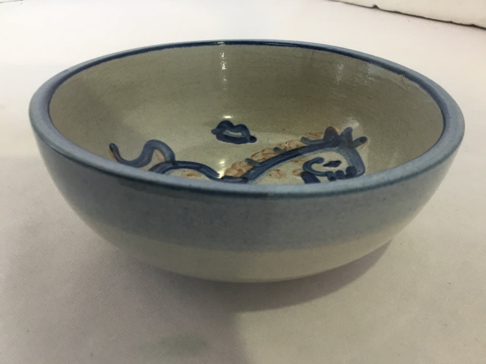 Gray/Blue Pottery Bowl