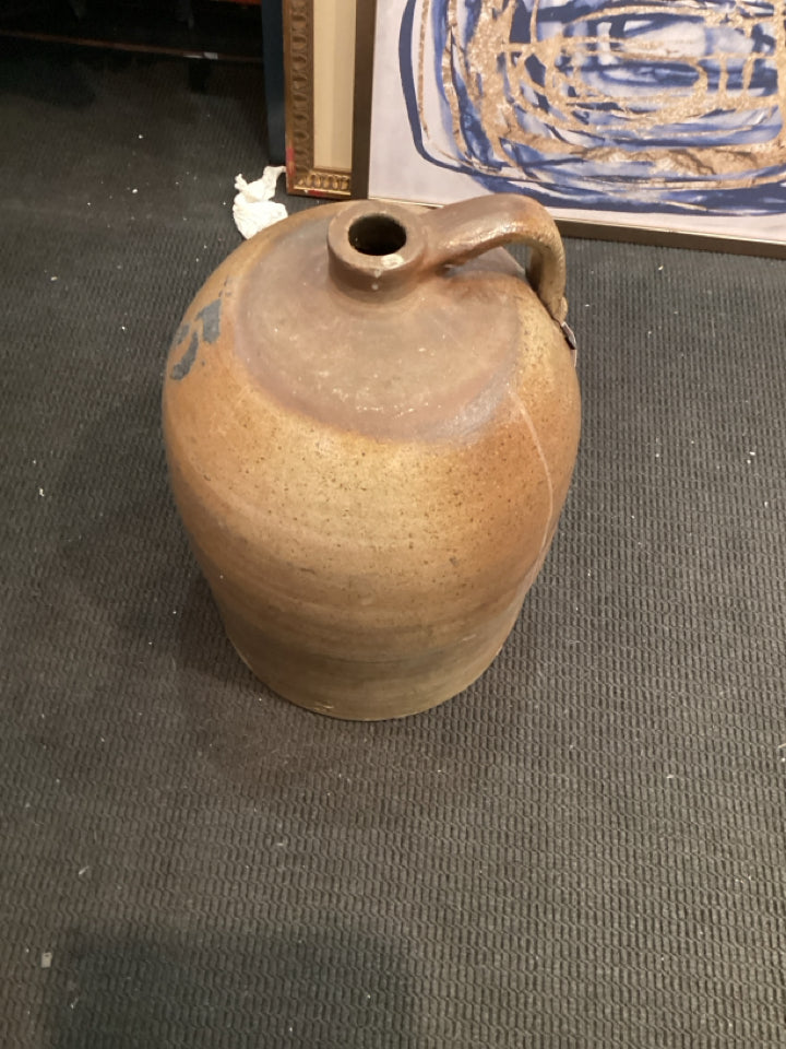 Vintage Tan Stoneware Jug/Decanter