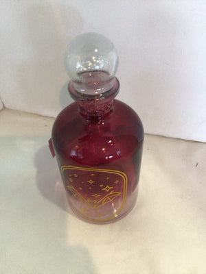 Halloween Purple Glass Bottle Holiday Item