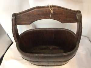 Brown Wood Basket