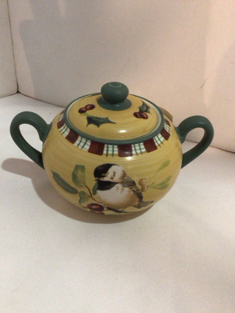 Lenox Yellow/Green China Winter Gathering Holiday Item